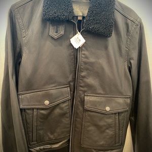 Coach leather mens jacket